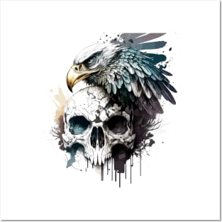 Skull Wild Life Painting Dark Character Spirit Posters and Art